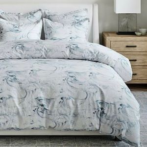 Pottery Barn Stinson Wave KING Duvet Cover